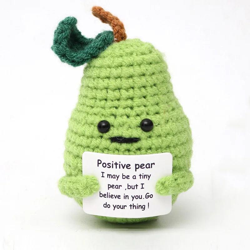 Positive Energy Crochet Potatoes Doll Crochet Vegetable Fruit Pickle Mini Gift Handmade Knitted Duck Ornament Home Room Decor