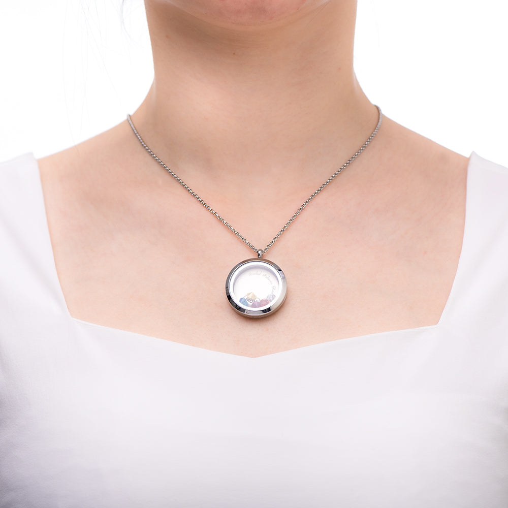 Customizable Engraved Floating Charm Locket For Mom or Grandma