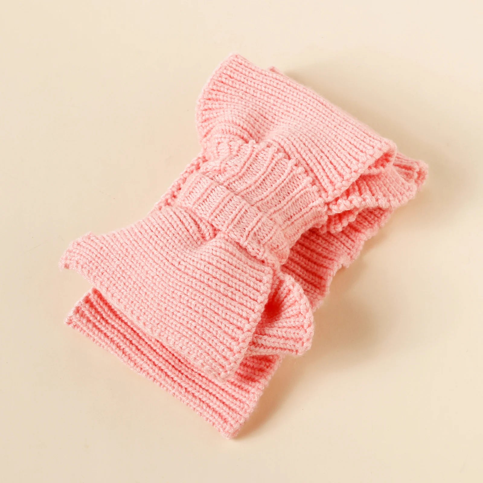 Baby Crochet Hook Fashion Hair Accessories Winter Top Knot Hairband For Kids Children Warm Bow Turban