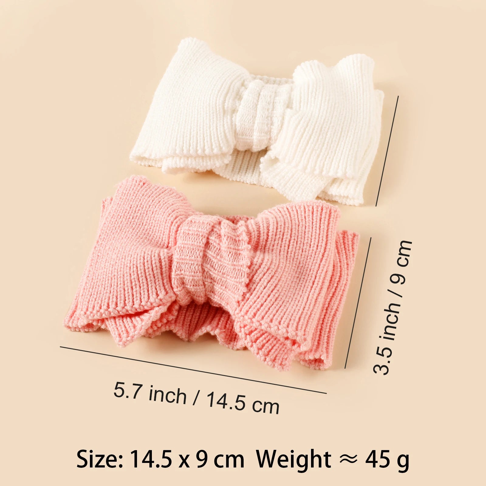 Baby Crochet Hook Fashion Hair Accessories Winter Top Knot Hairband For Kids Children Warm Bow Turban