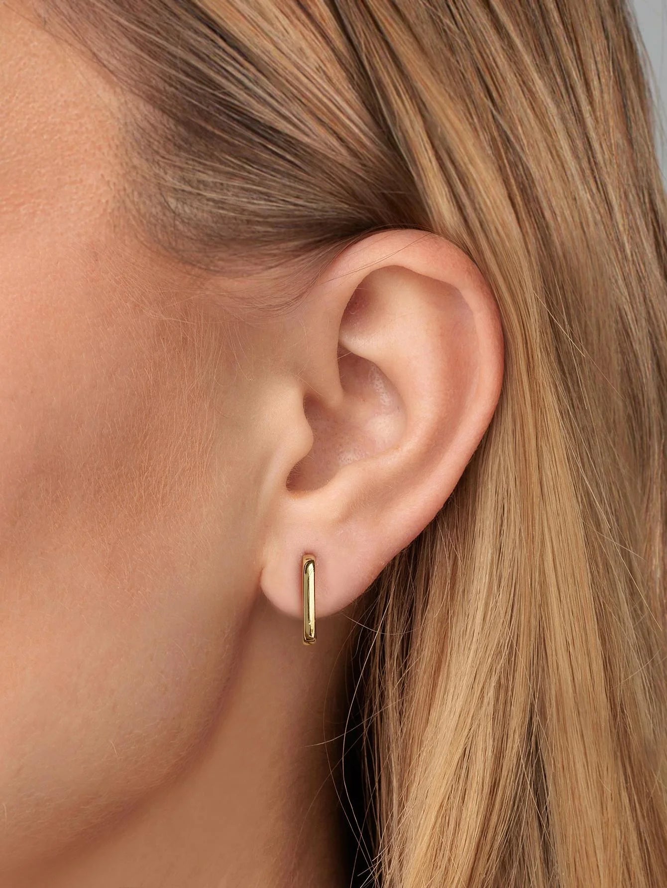 GRA Real 925 Sterling Silver Original Fashion Sweet INS Simple Hoop