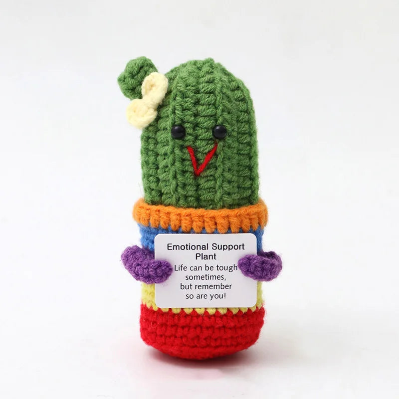 Positive Energy Crochet Potatoes Doll Crochet Vegetable Fruit Pickle Mini Gift Handmade Knitted Duck Ornament Home Room Decor