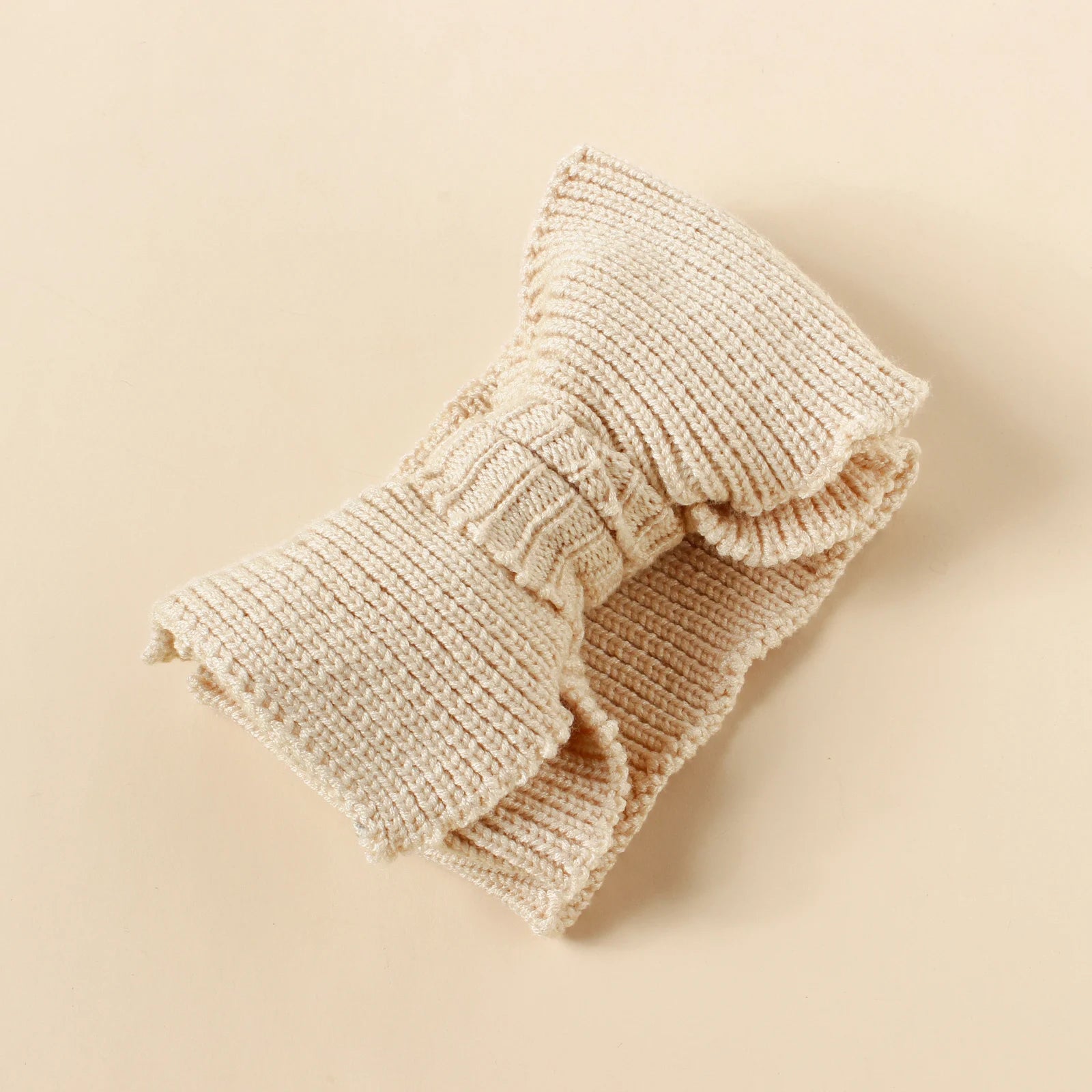 Baby Crochet Hook Fashion Hair Accessories Winter Top Knot Hairband For Kids Children Warm Bow Turban