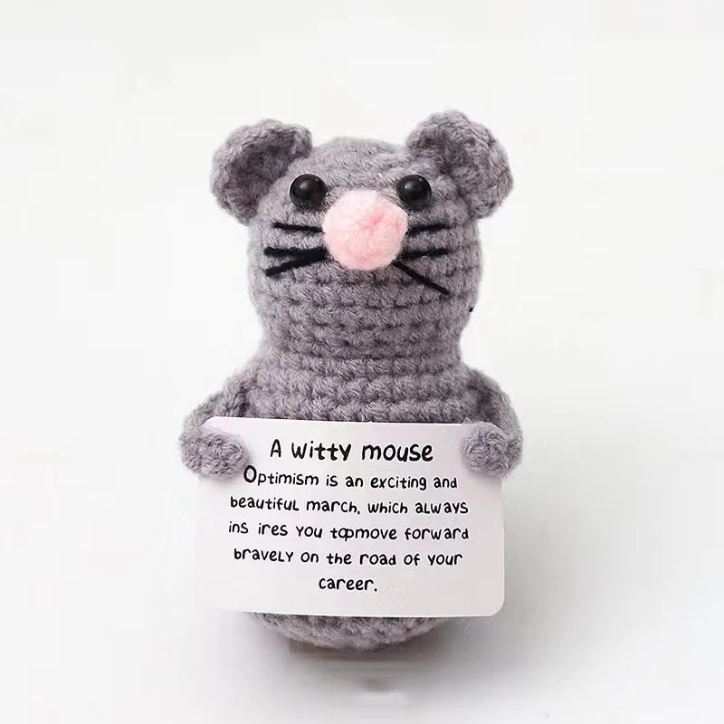 Positive Energy Crochet Potatoes Doll Crochet Vegetable Fruit Pickle Mini Gift Handmade Knitted Duck Ornament Home Room Decor